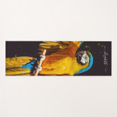 イエローバードワイルドライフかわいらしマコー ヨガマット (正面(横))