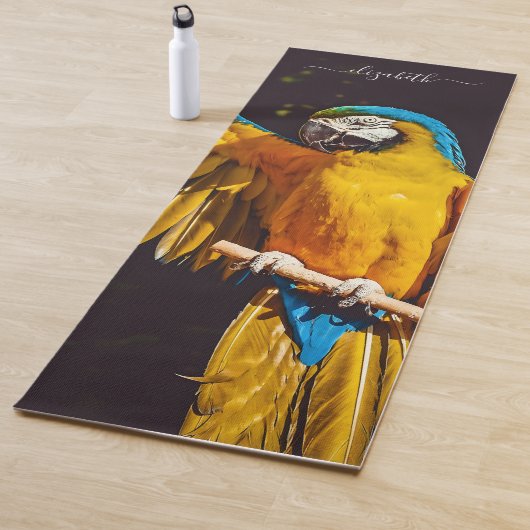 イエローバードワイルドライフかわいらしマコー ヨガマット (インサイチュ)