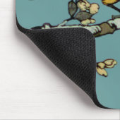 イエローバードヴィンテージイラストレーションの精緻化 マウスパッド (コーナー)