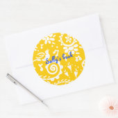 イエローバード蔵書票 ラウンドシール (封筒)