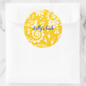 イエローバード蔵書票 ラウンドシール (バッグ)