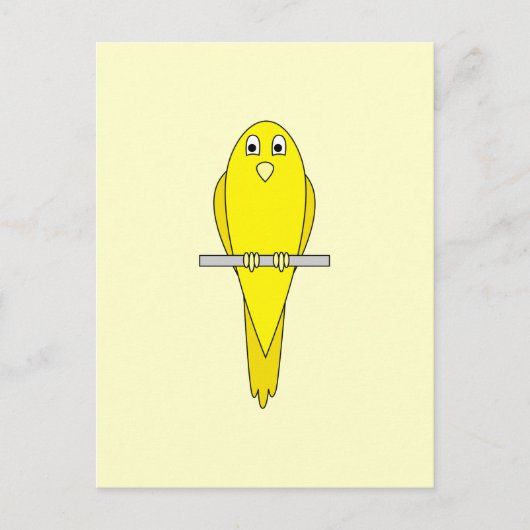 イエローバード。カナリア。 ポストカード (正面)