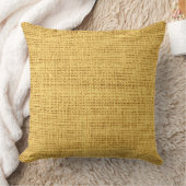 イエローバーラップリネン素朴ジュテ クッション (ブランケット)