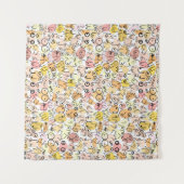 イエローパステルウーマン タペストリー (正面(横))