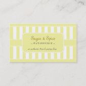 イエローパステルパティスリービジネスカード 名刺 (正面)