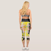 イエローパステルパーソナライズされたカラー名5文字CL カプリレギンス (裏面)