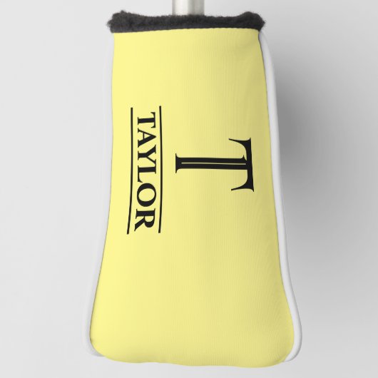 イエローパターモノグラムのゴルフヘッドカバー ゴルフヘッドカバー (回転90)