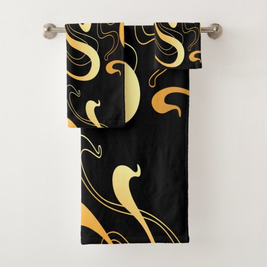 イエローパターンバスタオルセット バスタオルセット (インサイチュ)