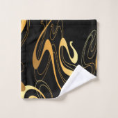 イエローパターンバスタオルセット バスタオルセット (ウォッシュタオル)