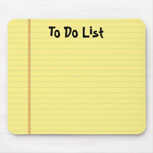 イエローパッド マウスパッド (正面)