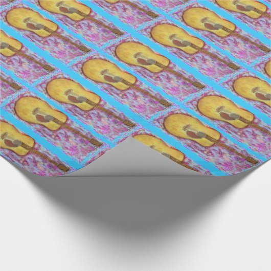 イエローパティーアコースティックギター ラッピングペーパー (コーナー)