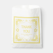 イエローパペルピカドありがとう赤ちゃんシャワー フェイバーバッグ (正面)