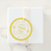 イエローパペルピカドサンキュー男の赤ちゃんシャワー フェイバータグ (インサイチュ)