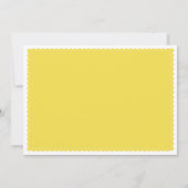 イエローパペルピカドメキシコのニュートラルベビーシャワー 招待状 (裏面)