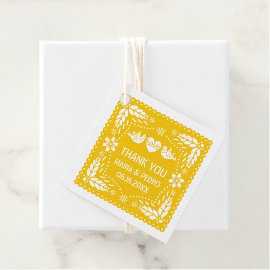 イエローパペル・ピカドは鳥結婚のフィエスタを愛する フェイバータグ (インサイチュ)