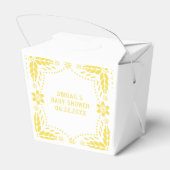 イエローパペル・ピカド・アートありがとう赤ちゃんシャワー フェイバーボックス (裏面サイド)