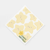 イエローパリフルスターテーマパーティーナプキン スタンダードランチョンナプキン (角)