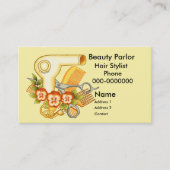 イエローパンジー美容師 予約カード (正面)