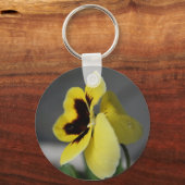 イエローパンジー キーホルダー (正面)