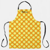 イエローパンプキンオレンジ秋秋ハロウィーンギフト エプロン (正面)