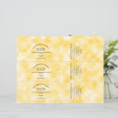 イエローパーチメント紙スタイルソープバンド/ラベル (スタンド正面)