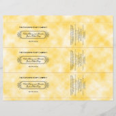 イエローパーチメント紙スタイルソープバンド/ラベル (正面)