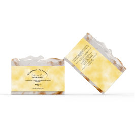 イエローパーチメント紙スタイルソープバンド/ラベル