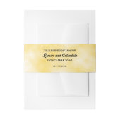 イエローパーチメント紙スタイルソープベリーバンド 招待状ベリーバンド (正面例)