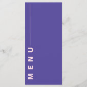 イエローパープルかわいらしワイルドフラワーウェディングパーティー メニュー (裏面)