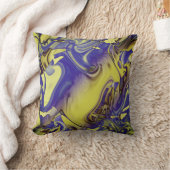 イエローパープルの炭華美の地中海の外観 クッション (ブランケット)