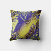 イエローパープルの炭華美の地中海の外観 クッション (裏面)