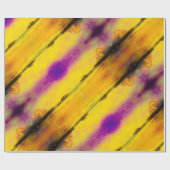 イエローパープルサンタモニカ埠頭 ラッピングペーパー (フラット)