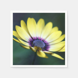 イエローパープルセンターペーパーナプキン スタンダードカクテルナプキン