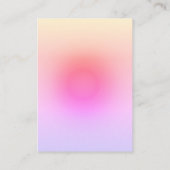 イエローパープルソーシャルメディアのイヤリングディスプレイカード 名刺 (裏面)