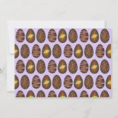 イエローパープルバタークリームイースターバスケットエッグブランチ 招待状 (裏面)