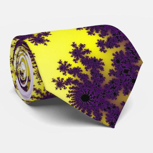 イエローパープルバーストタイ ネクタイ (ロール)