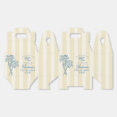 イエローパームスプリングパステルビーチバチェロレッテパーティー フェイバーボックス (見開き)