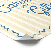 イエローパーム春パステルビーチカード&ギフト ポスター (角)