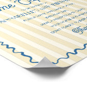 イエローパーム春パステルビーチタイムカプセル ポスター (角)