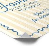 イエローパーム春パステルビーチビリーズ ポスター (角)