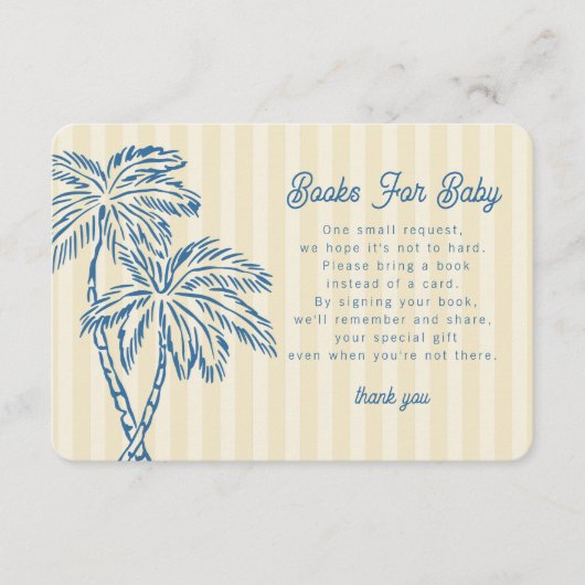 イエローパーム春パステルブックスベビーインサート エンクロージャーカード (正面)