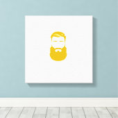 イエローヒゲキャンバスプリント キャンバスプリント (インサイチュ (ウッドフロア))