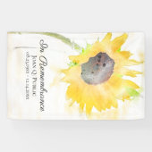 イエローヒマワリお祝い生涯葬式 横断幕 (横)