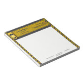 イエロービジネスタクシータクシータクシー運転手 ノートパッド (アングル)