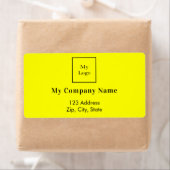 イエロービジネスロゴ差出人住所出荷 ラベル (インサイチュ)