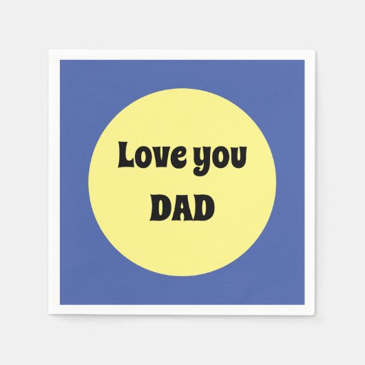 イエロービッグドット四角ステッカー スタンダードカクテルナプキン (正面)