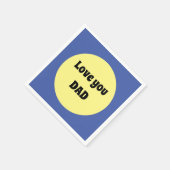 イエロービッグドット四角ステッカー スタンダードカクテルナプキン (角)