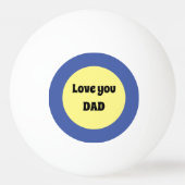 イエロービッグドット四角ステッカー 卓球ボール (裏面)