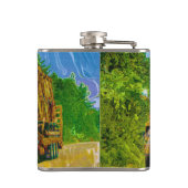 イエロービッグリグトラック&ハイウェイトラック フラスク (裏面)