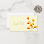 イエロービリーボタン先住民オーストラリア花 ノートカード (正面/裏面インサイチュ)